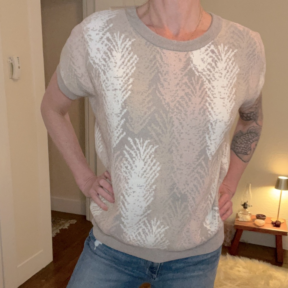 Barefoot dreams cozy chic ultra lite short sleeve sweater
